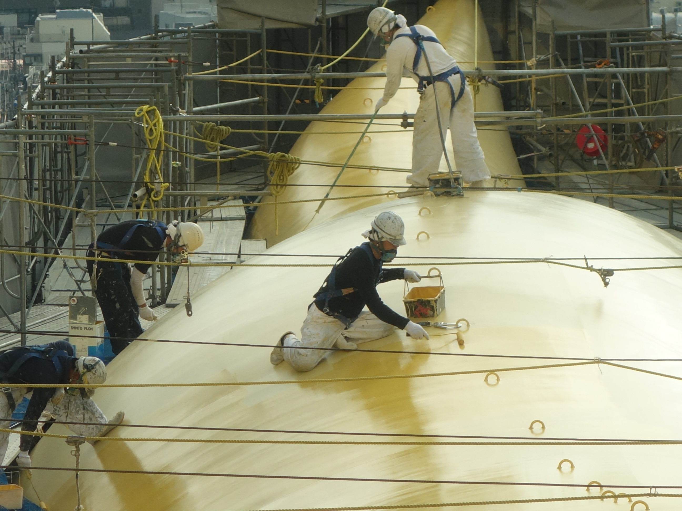 炎のオブジェ 低汚染フッ素塗料で塗り替え Web塗料報知 炎のオブジェ 低汚染フッ素塗料で塗り替え Web塗料報知